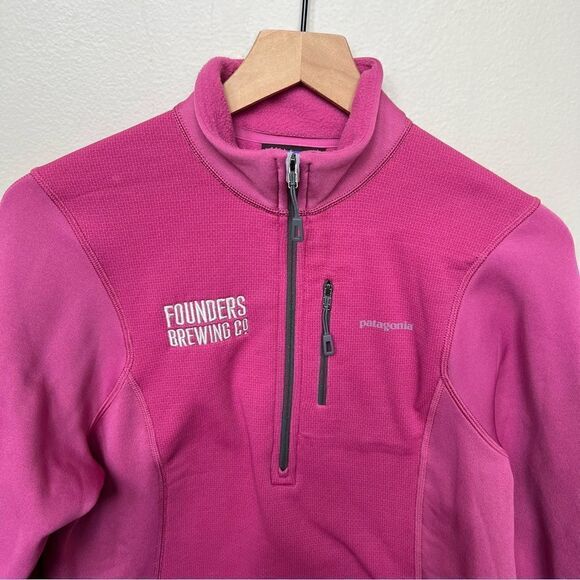 Patagonia Piton Hybrid Pullover Polartec 1/4 Zip Fleece Jacket Founders Brewing - Picture 3 of 9